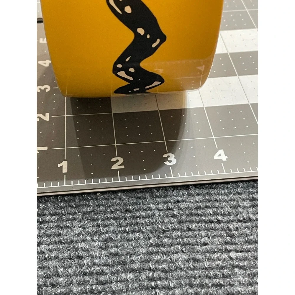 Peanuts Charlie Brown Good Grief Yellow Ceramic Pet Bowl Zig Zag Stripe 2020